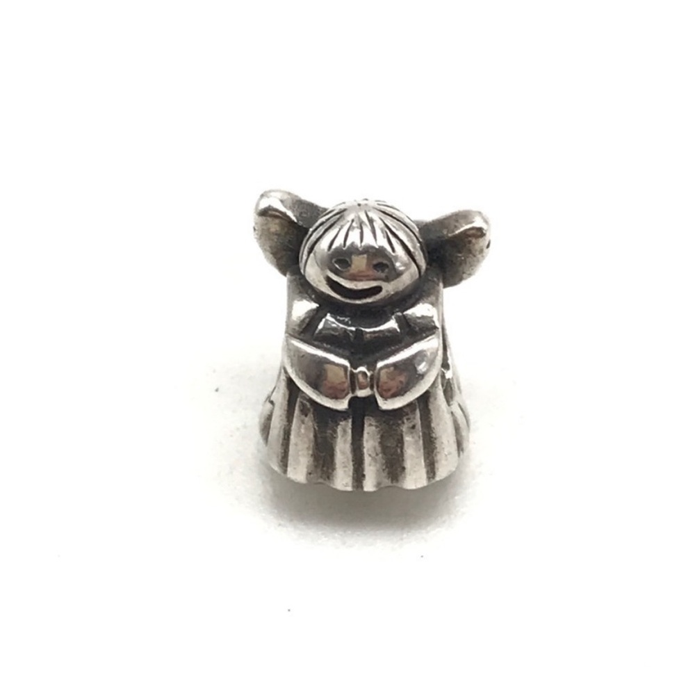 Pandora sterling silver retired angel charm